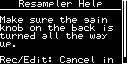ResampleHelp